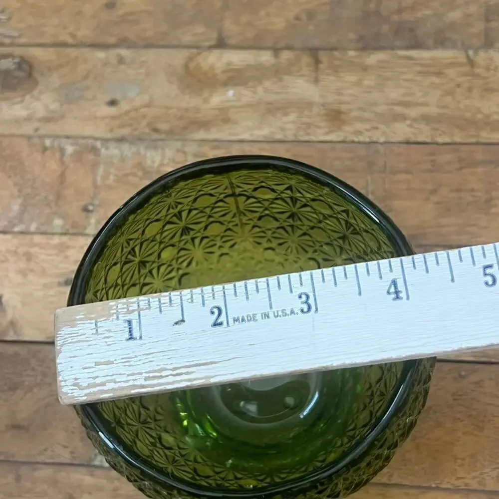 Vintage Green Scallop Edge Bowl 4